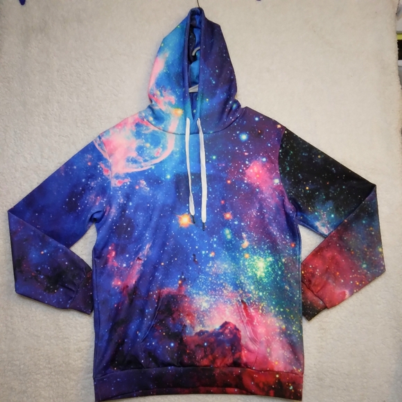 Solar System Men's Hoodie- Large - Picture 1 of 5